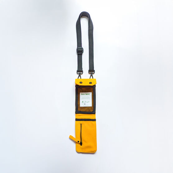 Yellow cotton phone wallet